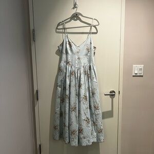 Cinq à Sept Light Blue Floral Dress